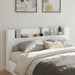 Super King Size Headboard Cabinet With Led White