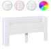 Super King Size Headboard Cabinet With Led White