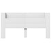 Super King Size Headboard Cabinet With Led White