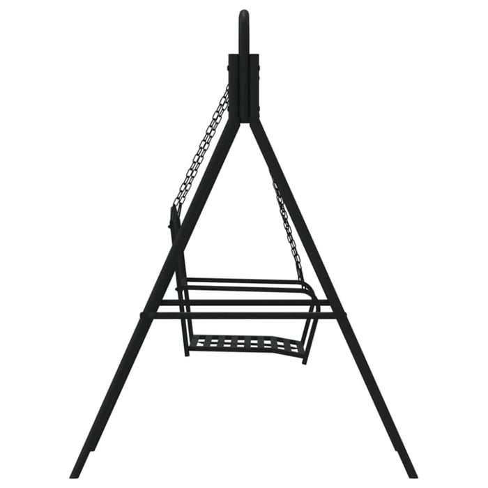 Swing Bench 124 Cm Black Steel Tonntx