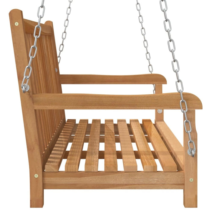 Swing Bench Solid Teak Wood 114x60x64 Cm Tollxn