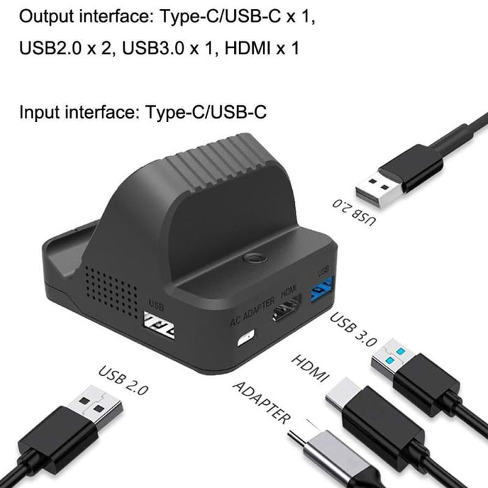 Switch Oled Hdmi Converter With Cooling Fan And Charger