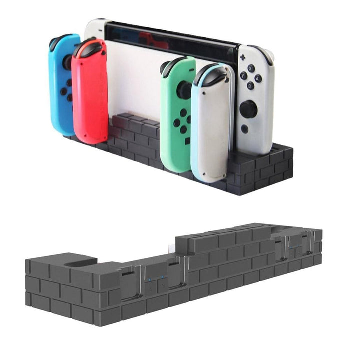 Switch Oled Power Bracket With Game Card Storage