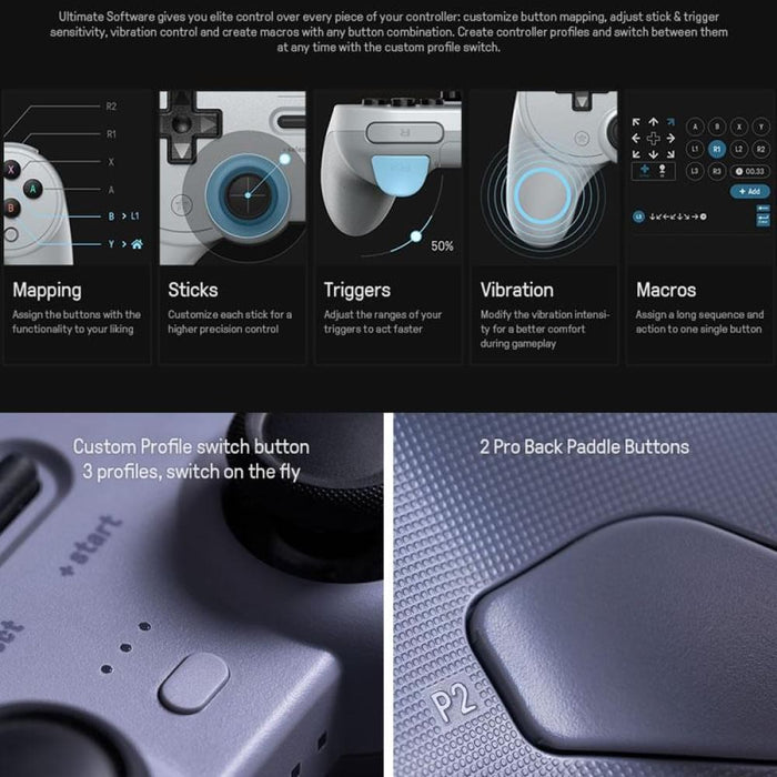 Switch Wired Gamepad Pro 2 For 8bitdo