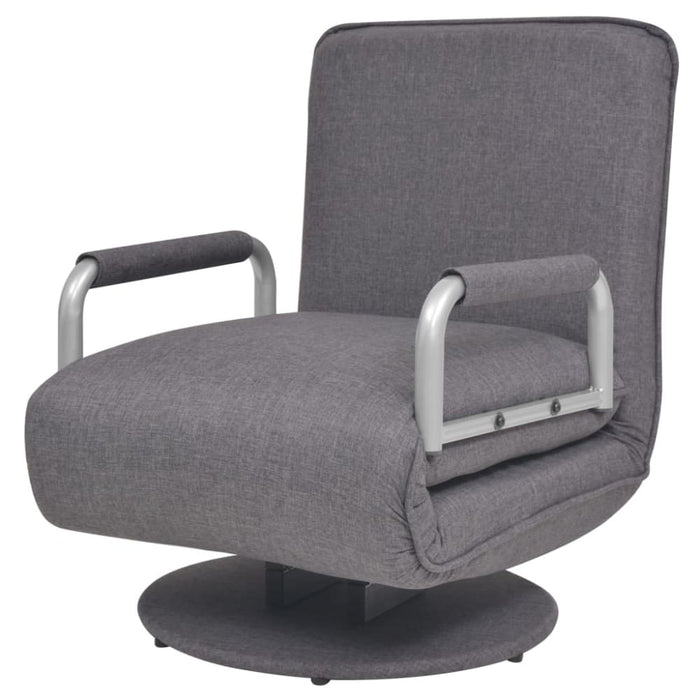 Swivel Chair And Sofa Bed Dark Grey Fabric Xaalli