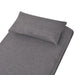 Swivel Chair And Sofa Bed Dark Grey Fabric Xaalli