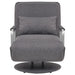 Swivel Chair And Sofa Bed Dark Grey Fabric Xaalli