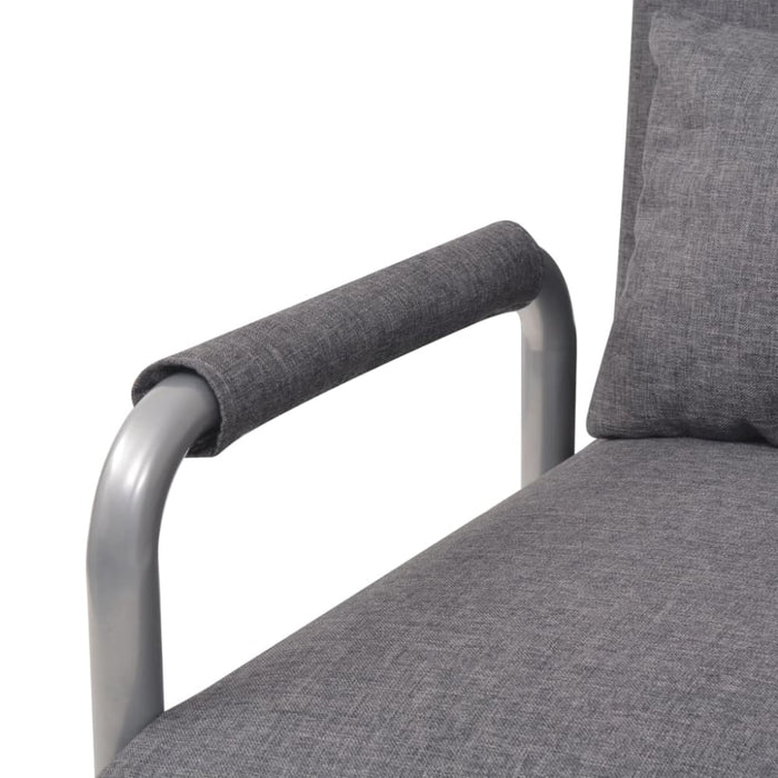 Swivel Chair And Sofa Bed Dark Grey Fabric Xaalli