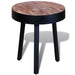 End Table Round Reclaimed Teak Wood Xaoiot