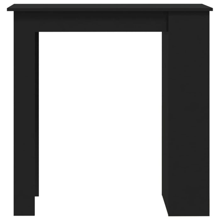 Bar Table With Storage Rack Black 102x50x103.5 Cm