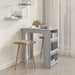 Bar Table With Storage Rack Grey Sonoma 102x50x103.5cm