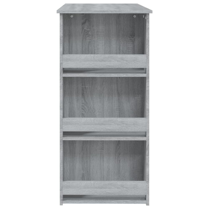 Bar Table With Storage Rack Grey Sonoma 102x50x103.5cm