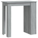 Bar Table With Storage Rack Grey Sonoma 102x50x103.5cm