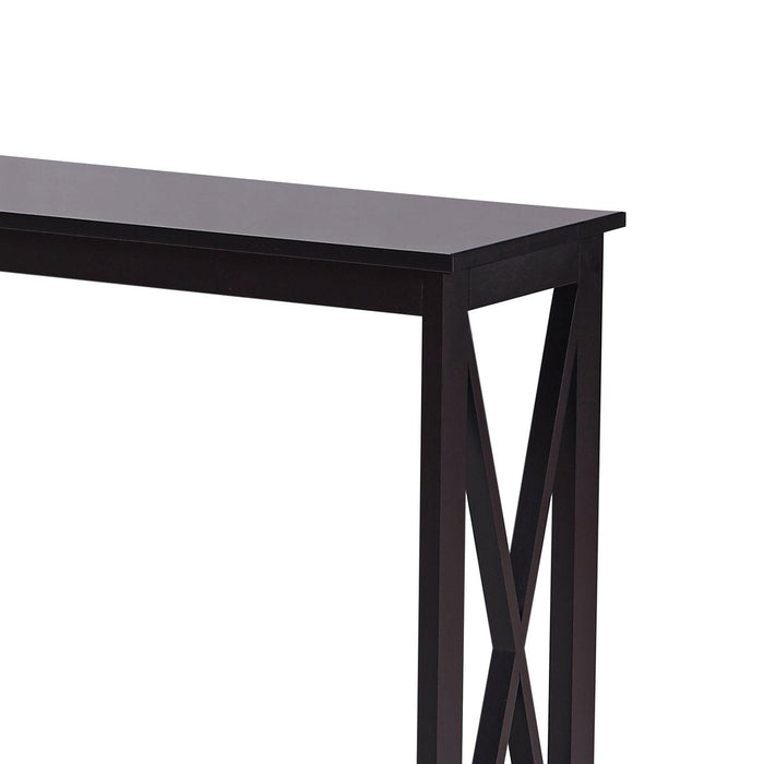 Isla X-Frame Console Table - Black