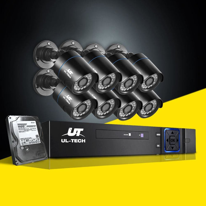 Ul Tech 1080p 8 Channel Hdmi Cctv Security Camera With 1tb