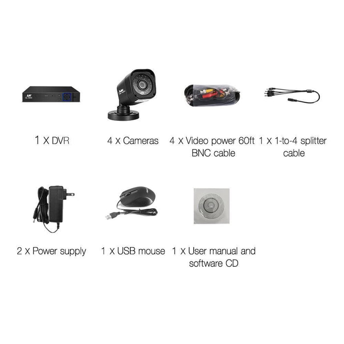Ul-tech 8ch 5 In 1 Dvr Cctv Security System Video Recorder