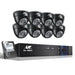 Ul-tech Cctv 8 Dome Cameras Home Security System 8ch Dvr