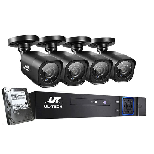 Ul-tech Cctv Camera Home Security System 8ch Dvr 1080p