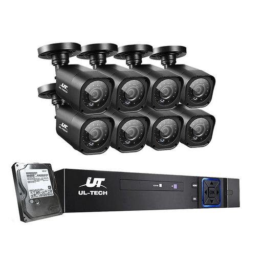 Ul-tech Cctv Camera Home Security System 8ch Dvr 1080p 1tb