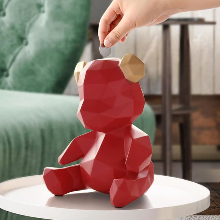 Teddy Bear Figurines Money Box For Children