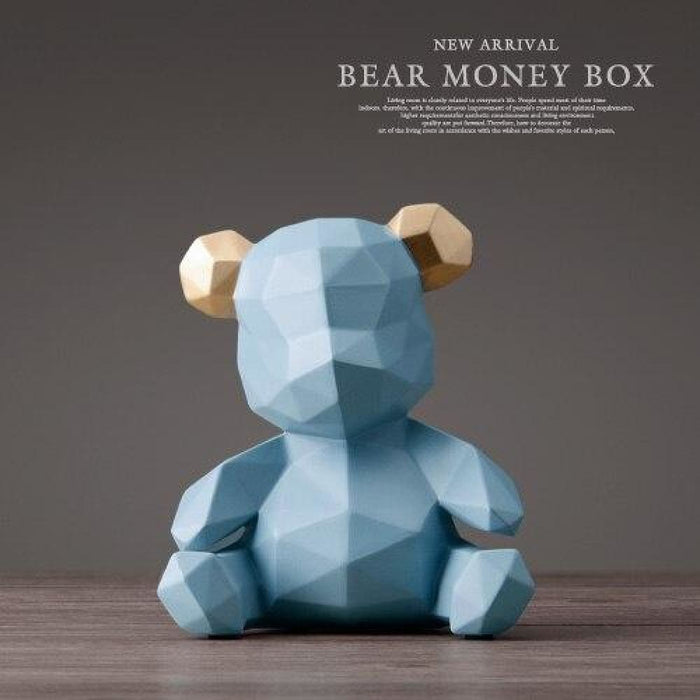 Teddy Bear Figurines Money Box For Children