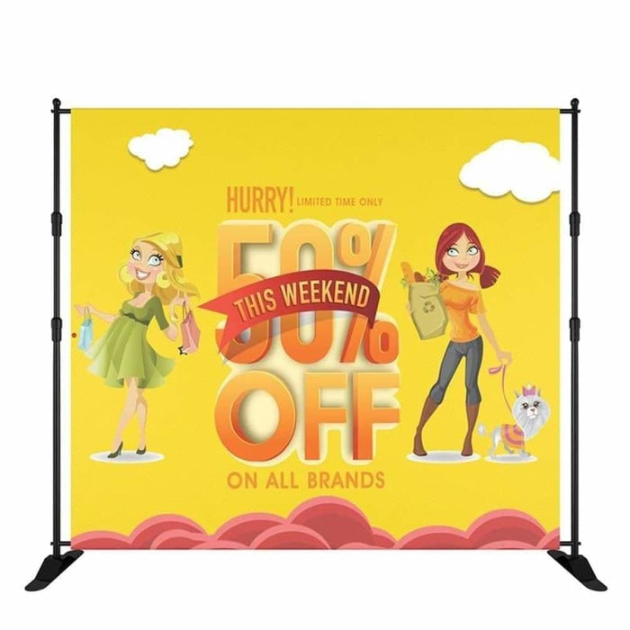 Telescopic Backdrops Support Stand With Heavy Duty Base