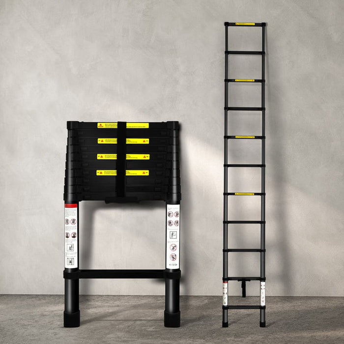 Goslash Picks Telescopic Ladder Black 3.2 Meter