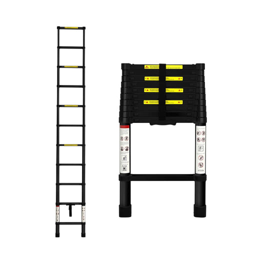 Goslash Picks Telescopic Ladder Black 3.2 Meter