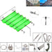 Telescopic Wave Net Installation Parts Kits Sun Shade Sail