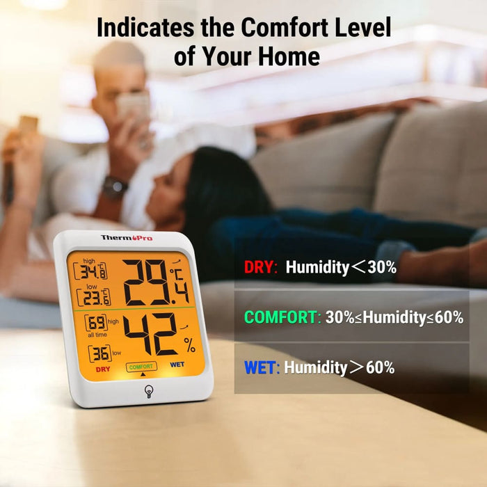 Thermopro Tp53 Digital Room Thermometer Hygrometer