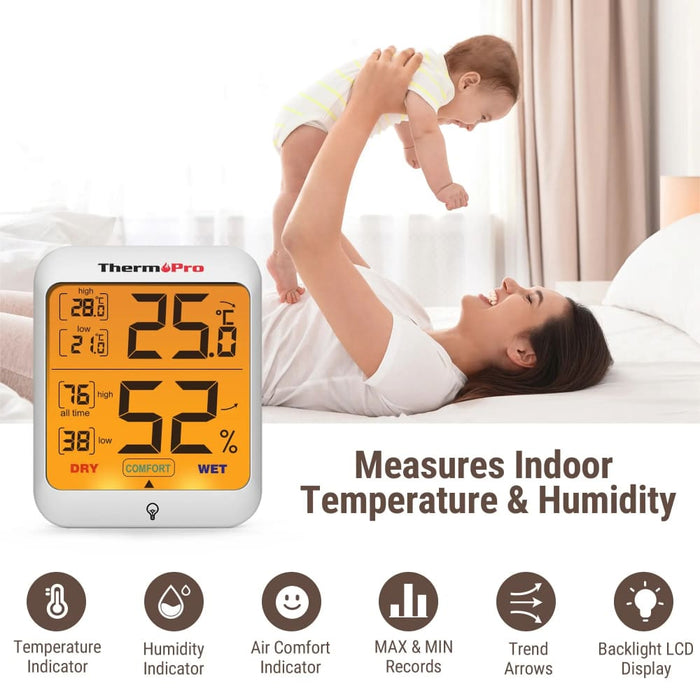 Thermopro Tp53 Digital Room Thermometer Hygrometer