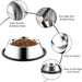 Thickened Stainless Steel Ultra - durable Water Food Pet