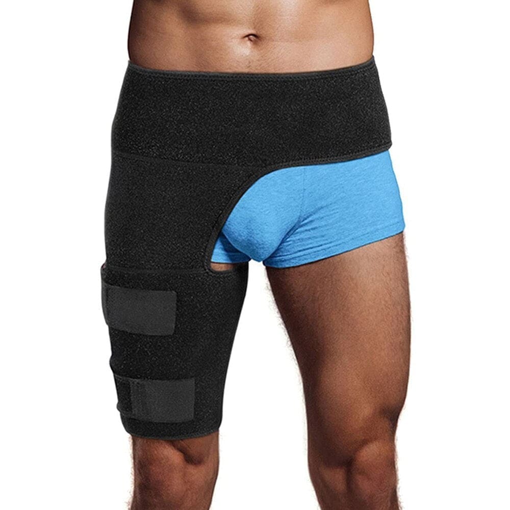 Thigh Compression Sleeve,Adjustable Support Thigh Brace Sports Compression  Upper Leg Sleeves for Hamstring Sciatic Nerve ,Non-Slip Elastic Thigh Brace