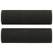 Throw Pillows 2 Pcs Black ø15x50 Cm Fabric Takpbp