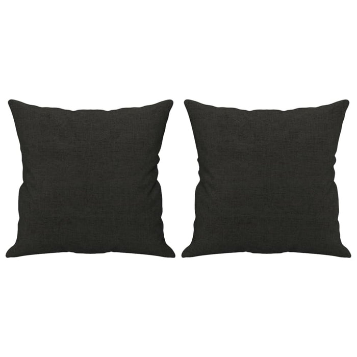 Throw Pillows 2 Pcs Black 40x40 Cm Fabric Takaip