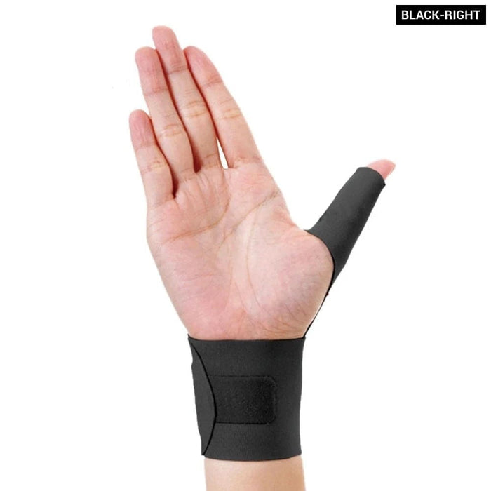 1pc Thumb Wrist Compression Sleeve Splint For Sprained