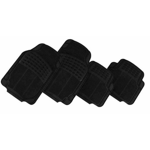 Thunder 4-piece Car Mat - Black [rubber]