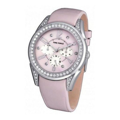 Time Force Tf3375l06 Ladies Quartz Watch Pink 37mm