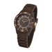 Time Force Tf4024l15 Ladies Quartz Watch Brown 39mm