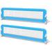 Toddler Safety Bed Rail 2 Pcs Blue 150x42 Cm Xilbnn