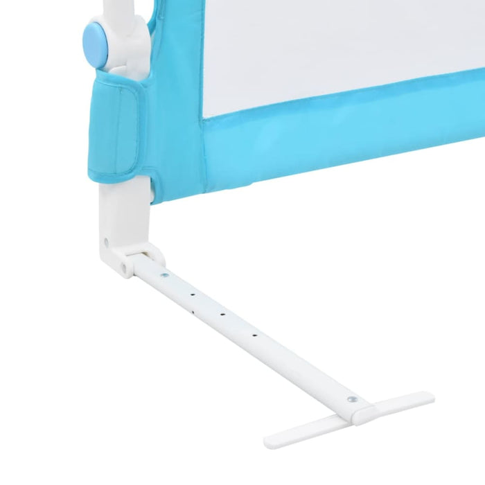 Toddler Safety Bed Rail Blue 180x42 Cm Polyester Oboit