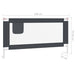 Toddler Safety Bed Rail Dark Grey 160x25 Cm Fabric Obxtb