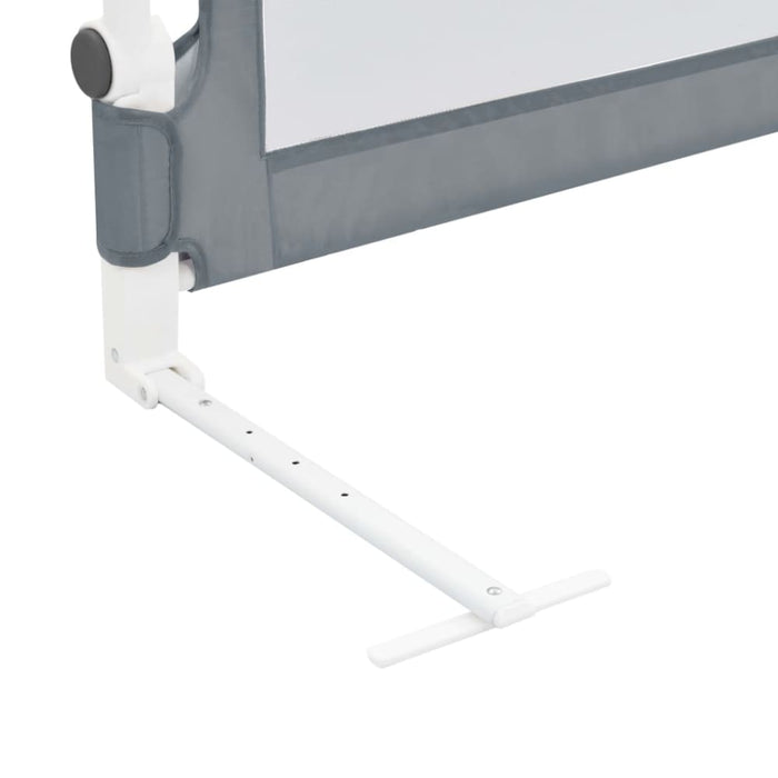 Toddler Safety Bed Rail Grey 120x42 Cm Polyester Oboil