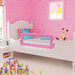 Toddler Safety Bed Rail Pink 120x42 Cm Polyester Oboib