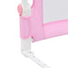 Toddler Safety Bed Rail Pink 120x42 Cm Polyester Oboib