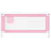 Toddler Safety Bed Rail Pink 190x25 Cm Fabric Obxbp