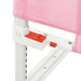 Toddler Safety Bed Rail Pink 190x25 Cm Fabric Obxbp