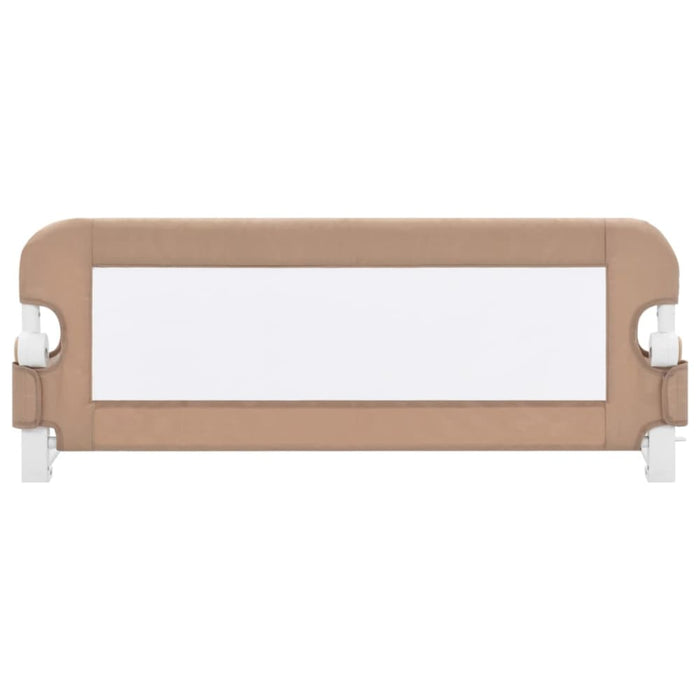 Toddler Safety Bed Rail Taupe 102x42 Cm Polyester Obola