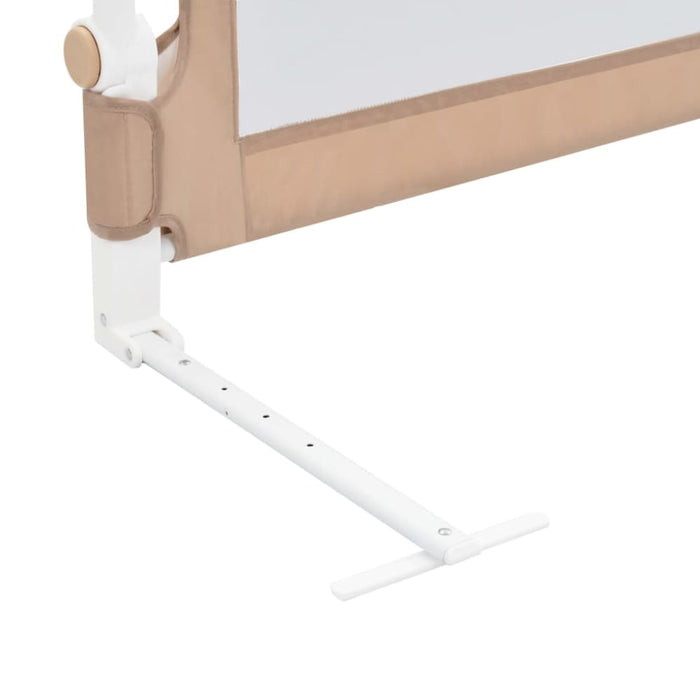 Toddler Safety Bed Rail Taupe 102x42 Cm Polyester Obola