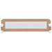 Toddler Safety Bed Rail Taupe 150x42 Cm Polyester Obolp